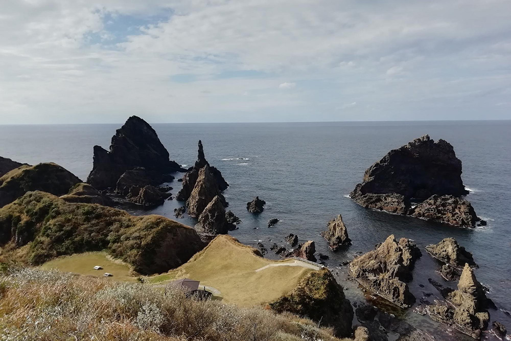 隠岐諸島：摩天崖頂上からの景色