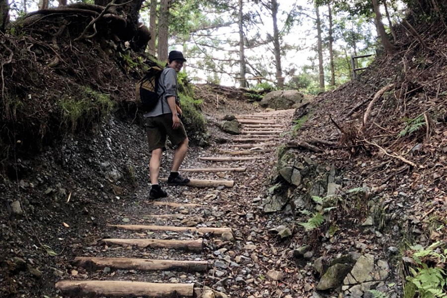 朝熊山登山